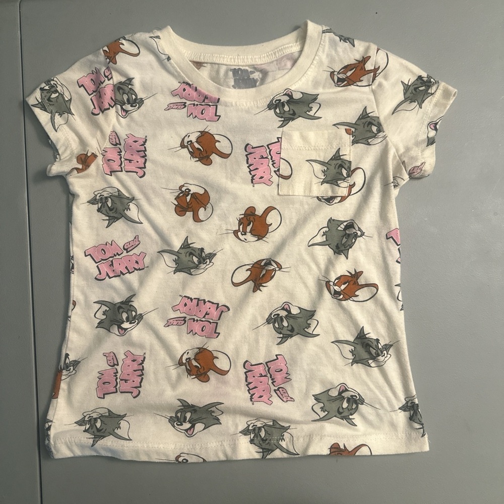 Tom & Jerry Kids' White Graphic T-Shirt